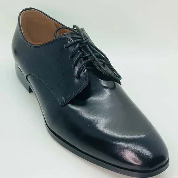 Two pair of size 12 men black dress shoes display picture 2